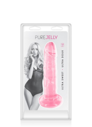 Gode dong jelly rose ventouse 18cm - CC570128